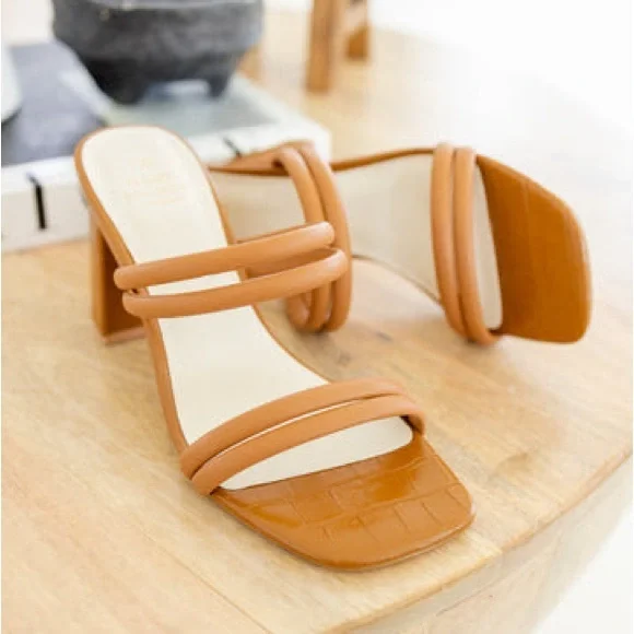 Chunky Strappy Heels - Picture 2 of 5